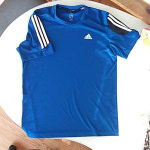 Adidas 3 Stripe Life Climalite SS Shirt Medium